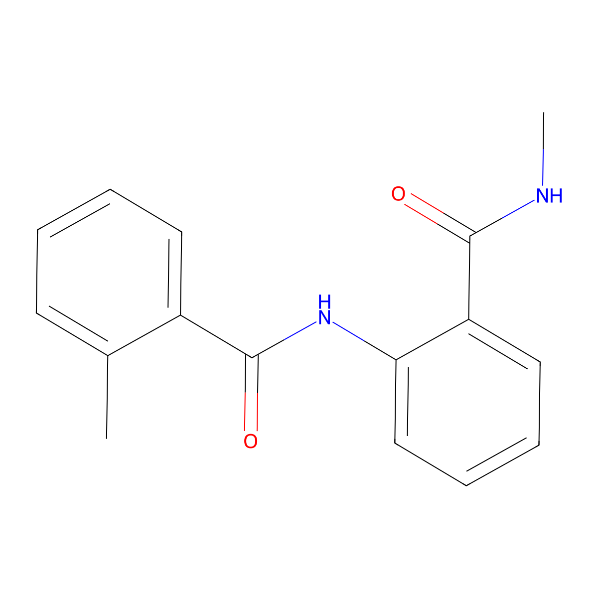 2-methyl-N-[2-(methylcarbamoyl)phenyl]benzamide molecular structure, CAS 389073-74-9