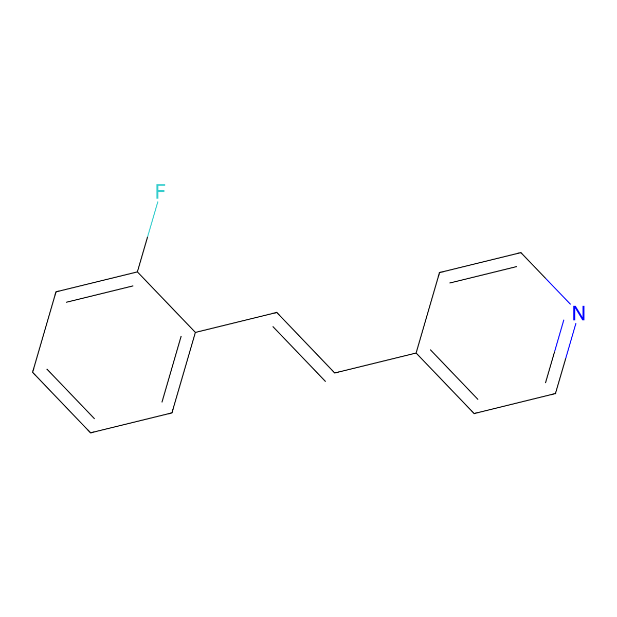 4-(2-Fluorostyryl)pyridine molecular structure, CAS 389084-05-3
