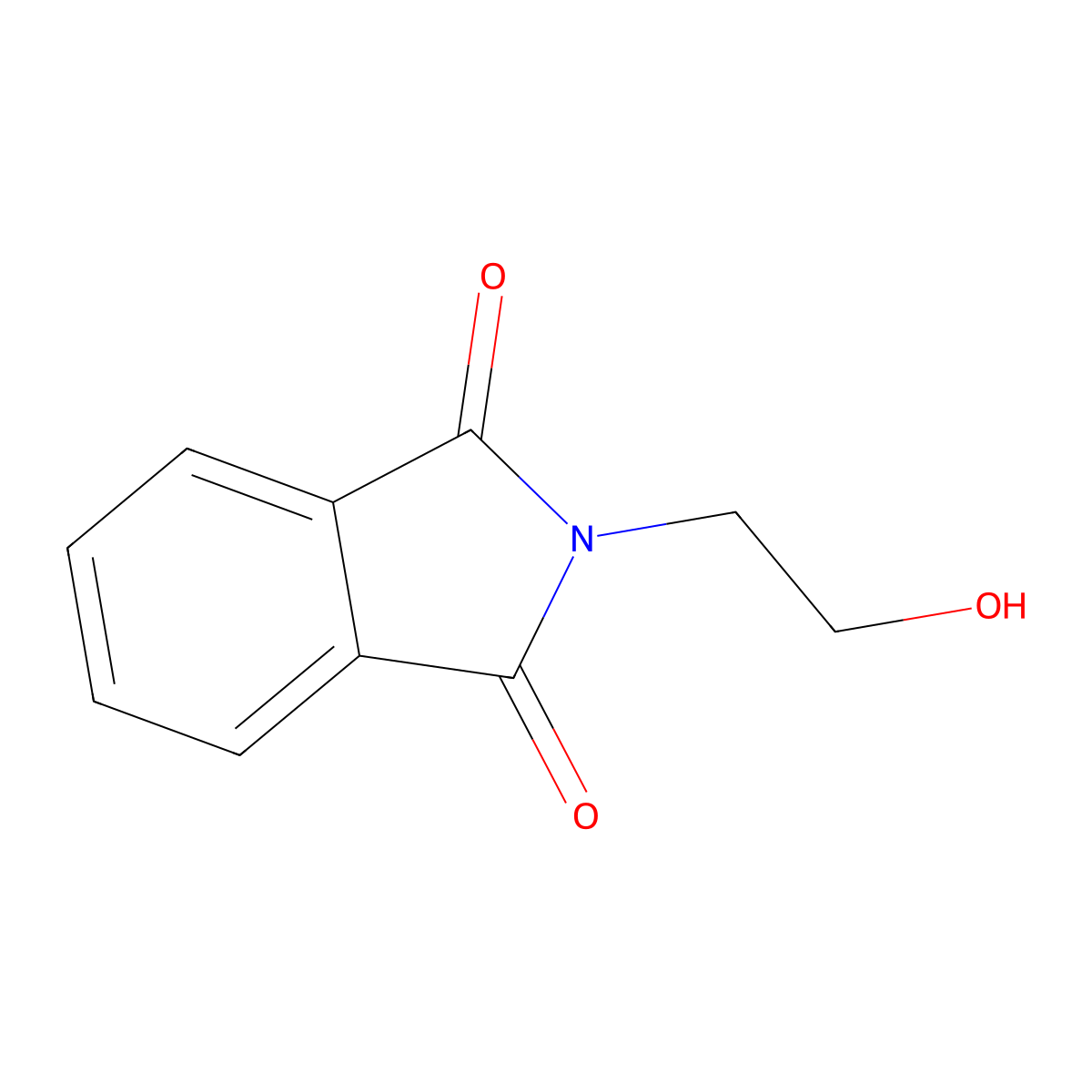N-(2-Hydroxyethyl)phthalimide molecular structure, CAS 3891-07-4