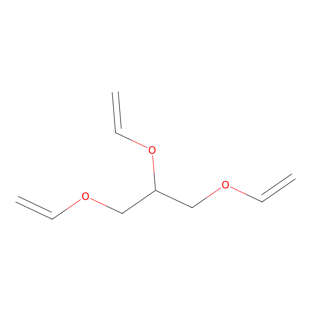 1,2,3-Tris(ethenyloxy)propane molecular structure, CAS 3891-35-8