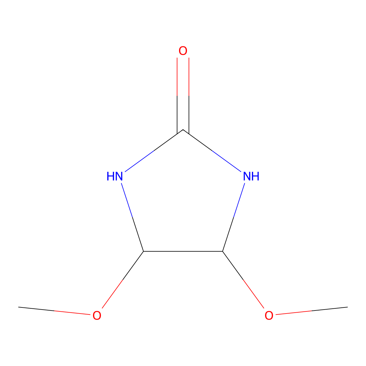 4,5-Dimethoxyimidazolidine-2-one molecular structure, CAS 3891-44-9