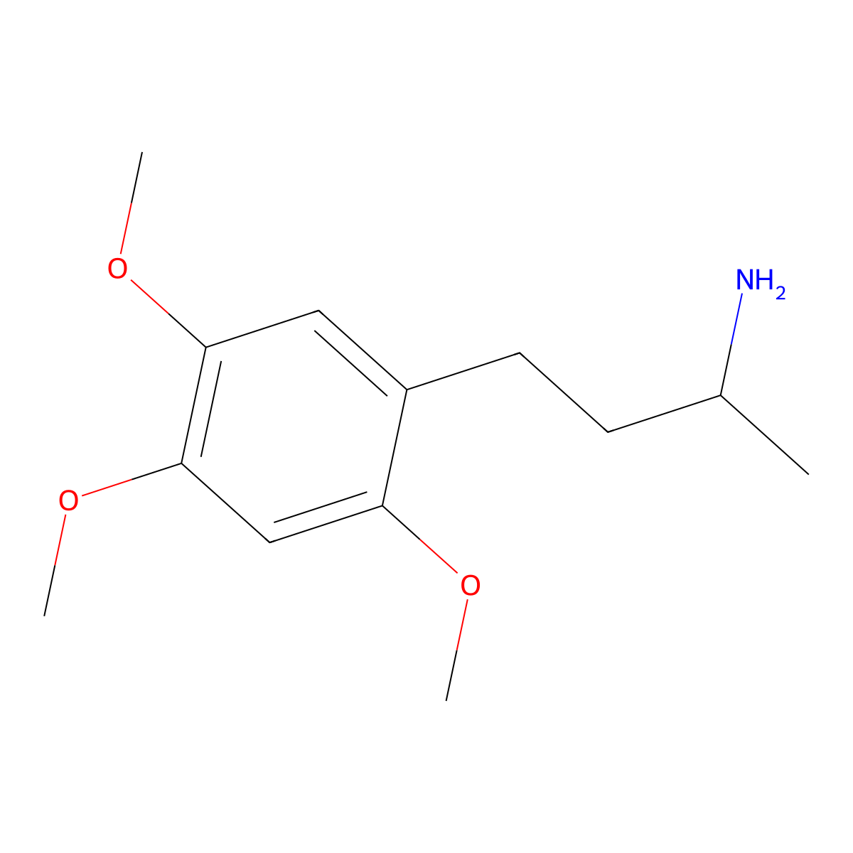 4-(2,4,5-Trimethoxyphenyl)butan-2-amine molecular structure, CAS 38910-36-0