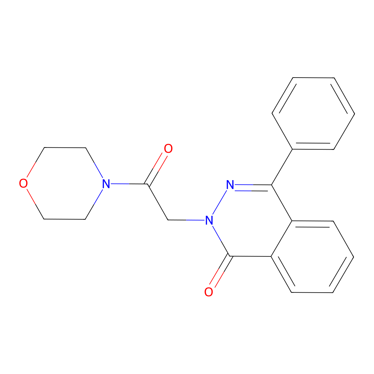 2-(2-Morpholin-4-yl-2-oxoethyl)-4-phenylphthalazin-1-one molecular structure, CAS 389126-78-7