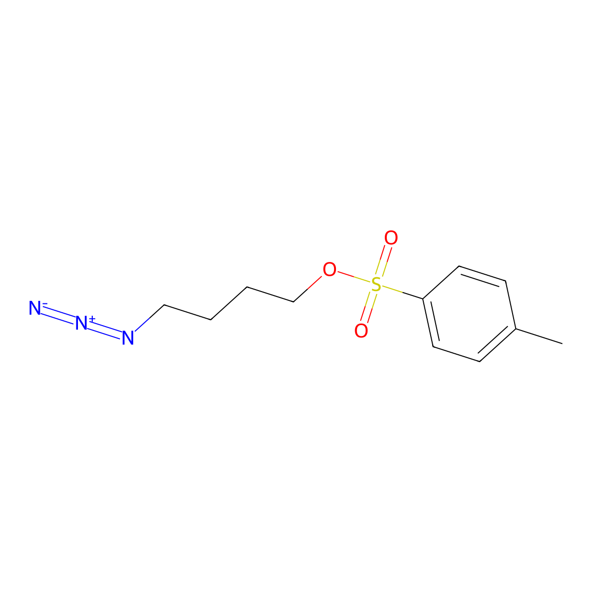4-Azidobutyl 4-methylbenzenesulfonate molecular structure, CAS 389131-94-6
