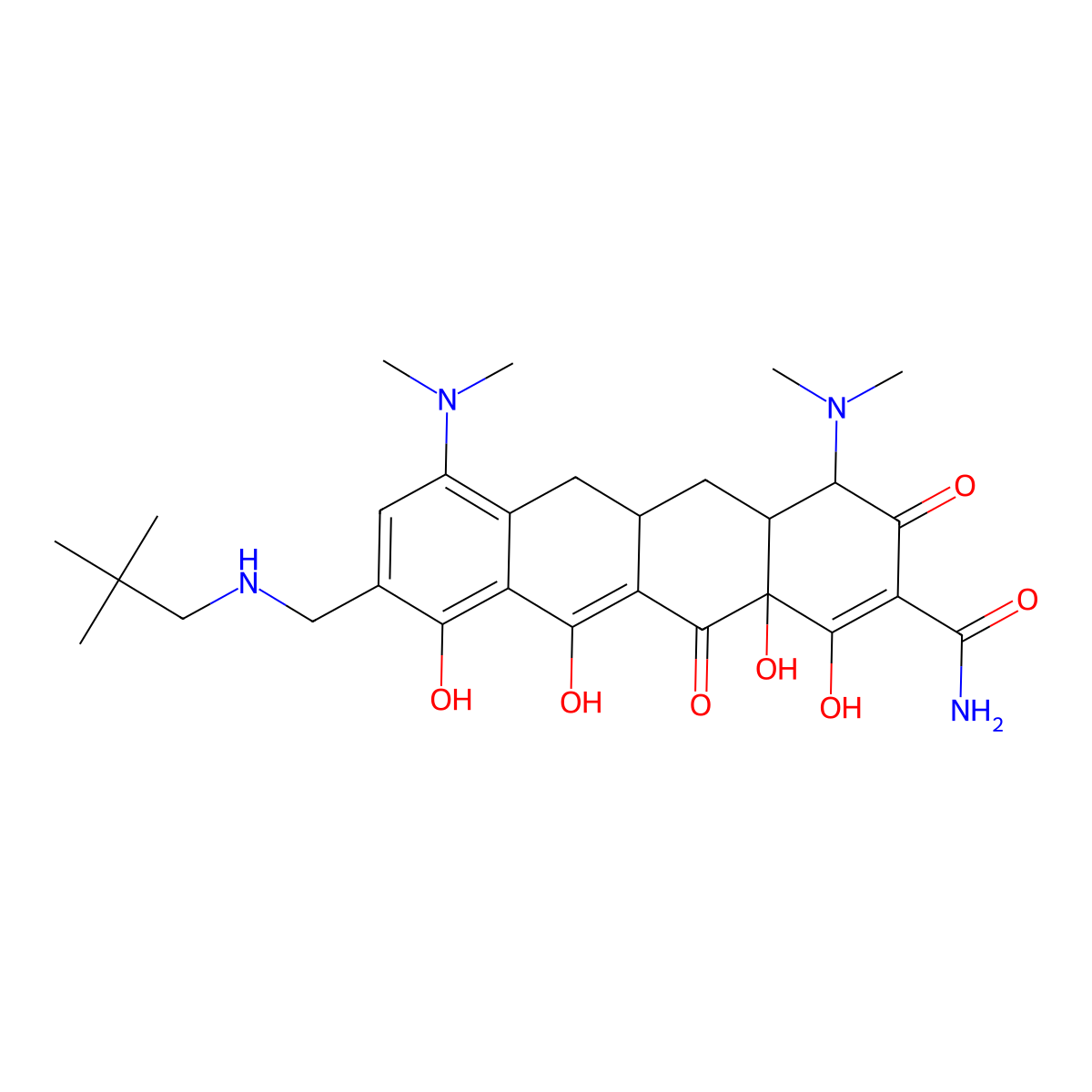 Omadacycline molecular structure, CAS 389139-89-3