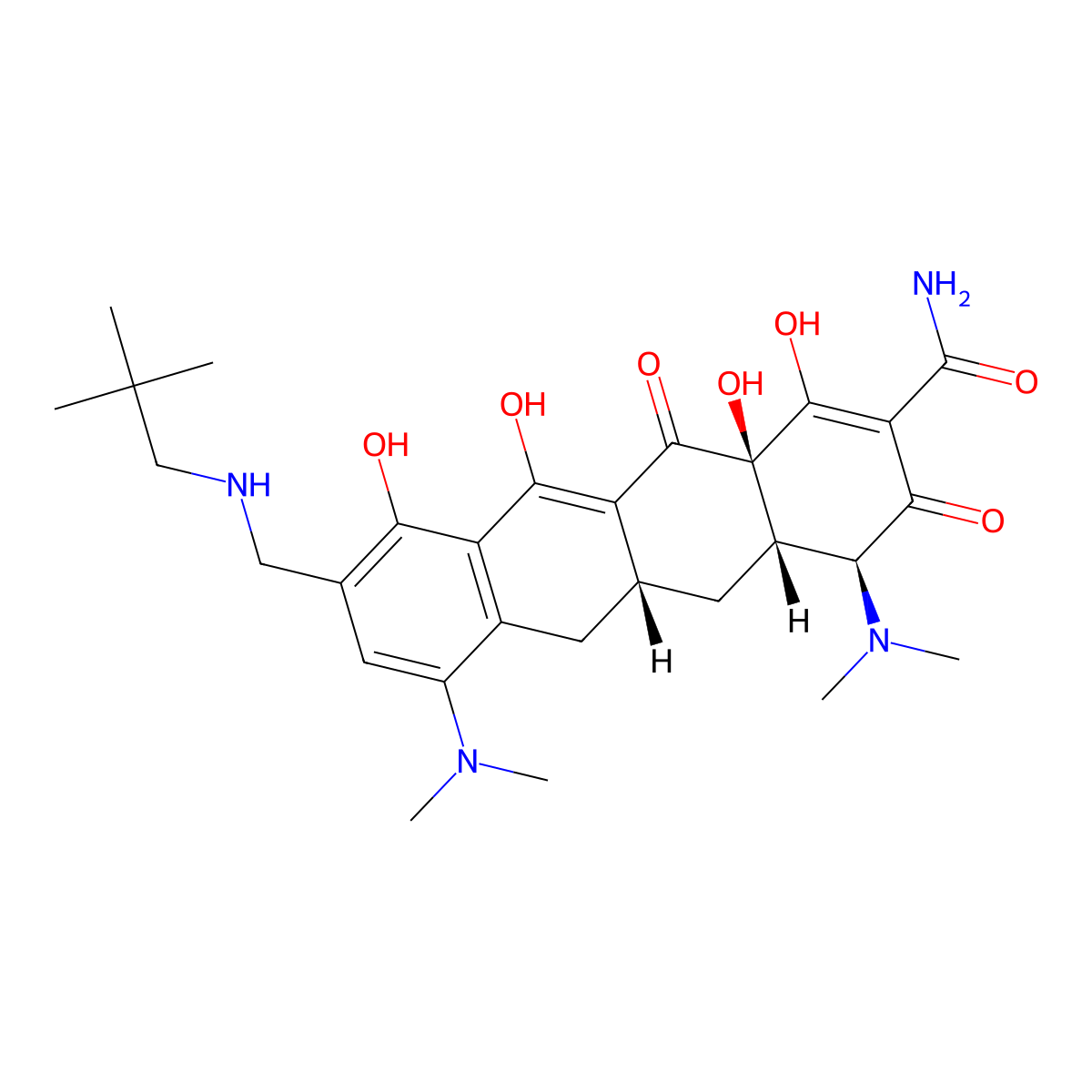 Omadacycline molecular structure, CAS 389139-89-3