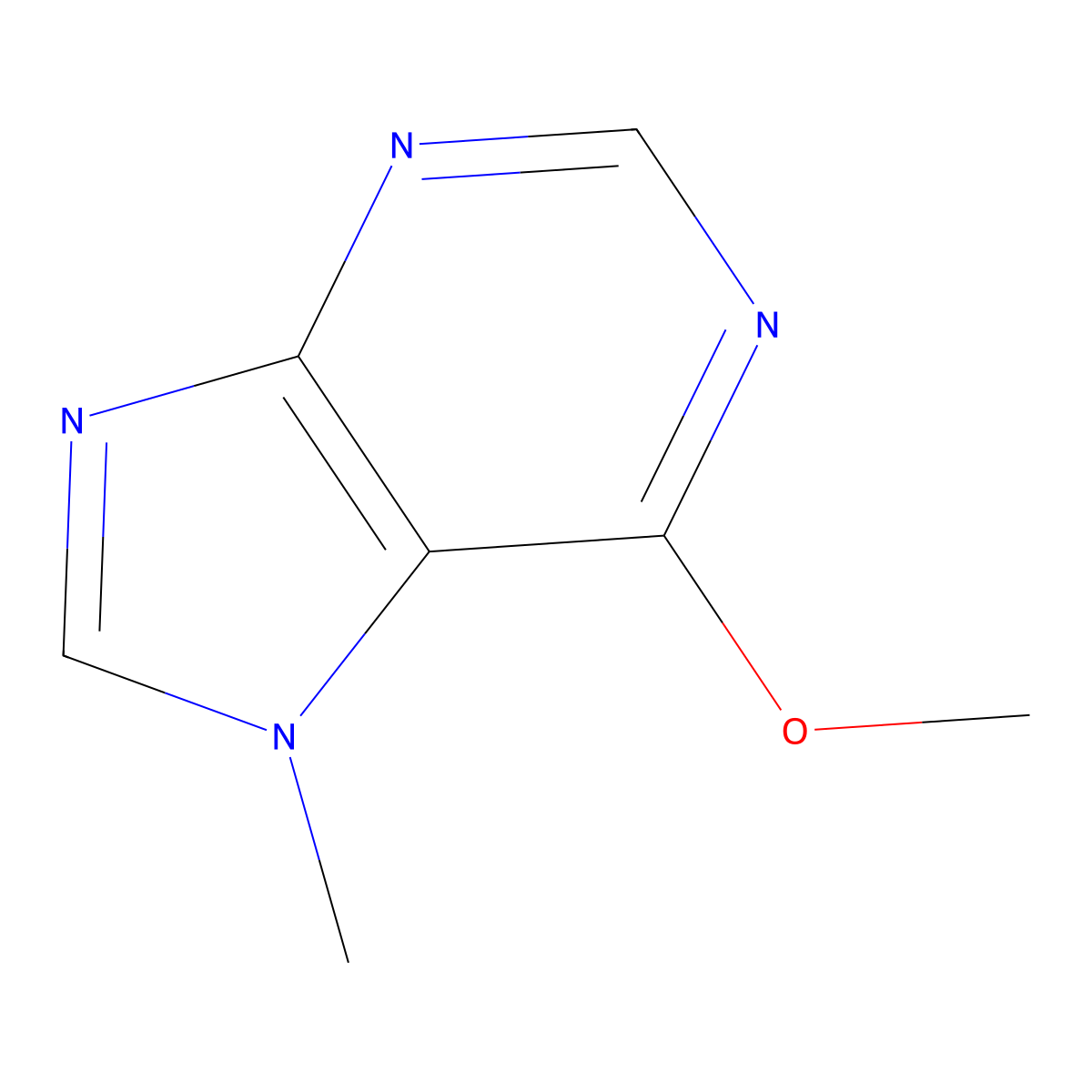 6-Methoxy-7-methyl-7h-purine molecular structure, CAS 38917-24-7