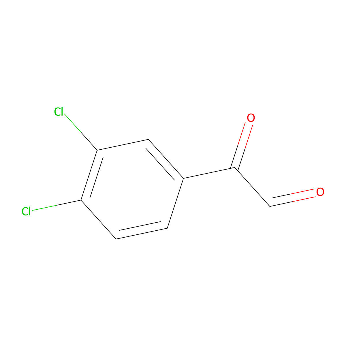 2-(3,4-Dichlorophenyl)-2-oxoacetaldehyde molecular structure, CAS 38923-36-3