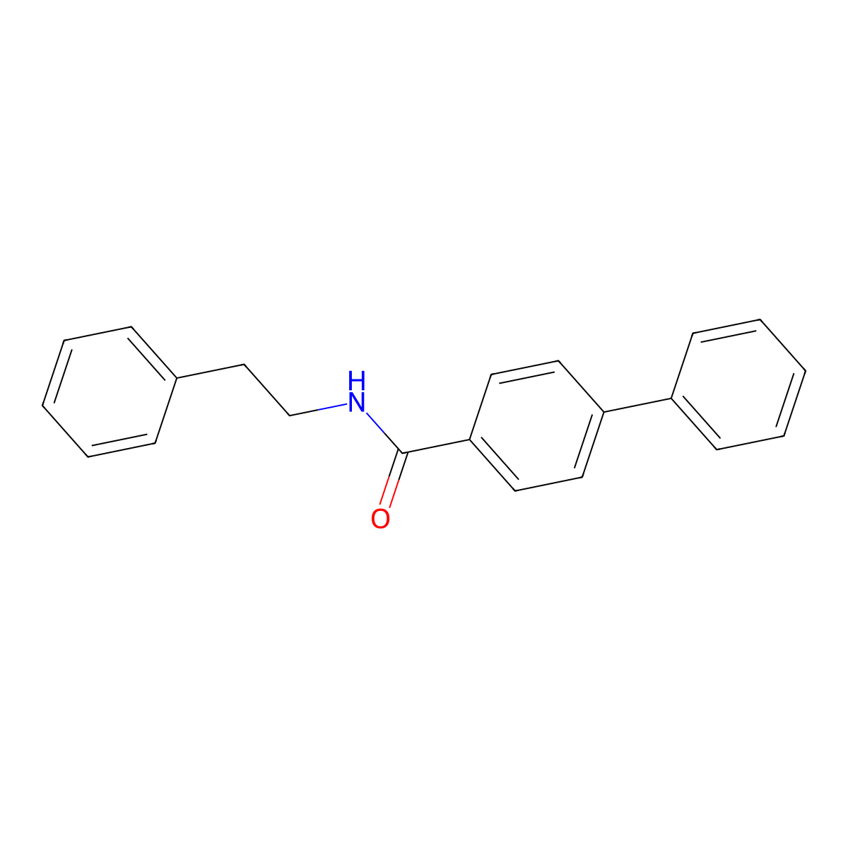 N-(2-phenylethyl)[1,1'-biphenyl]-4-carboxamide molecular structure, CAS 38925-75-6