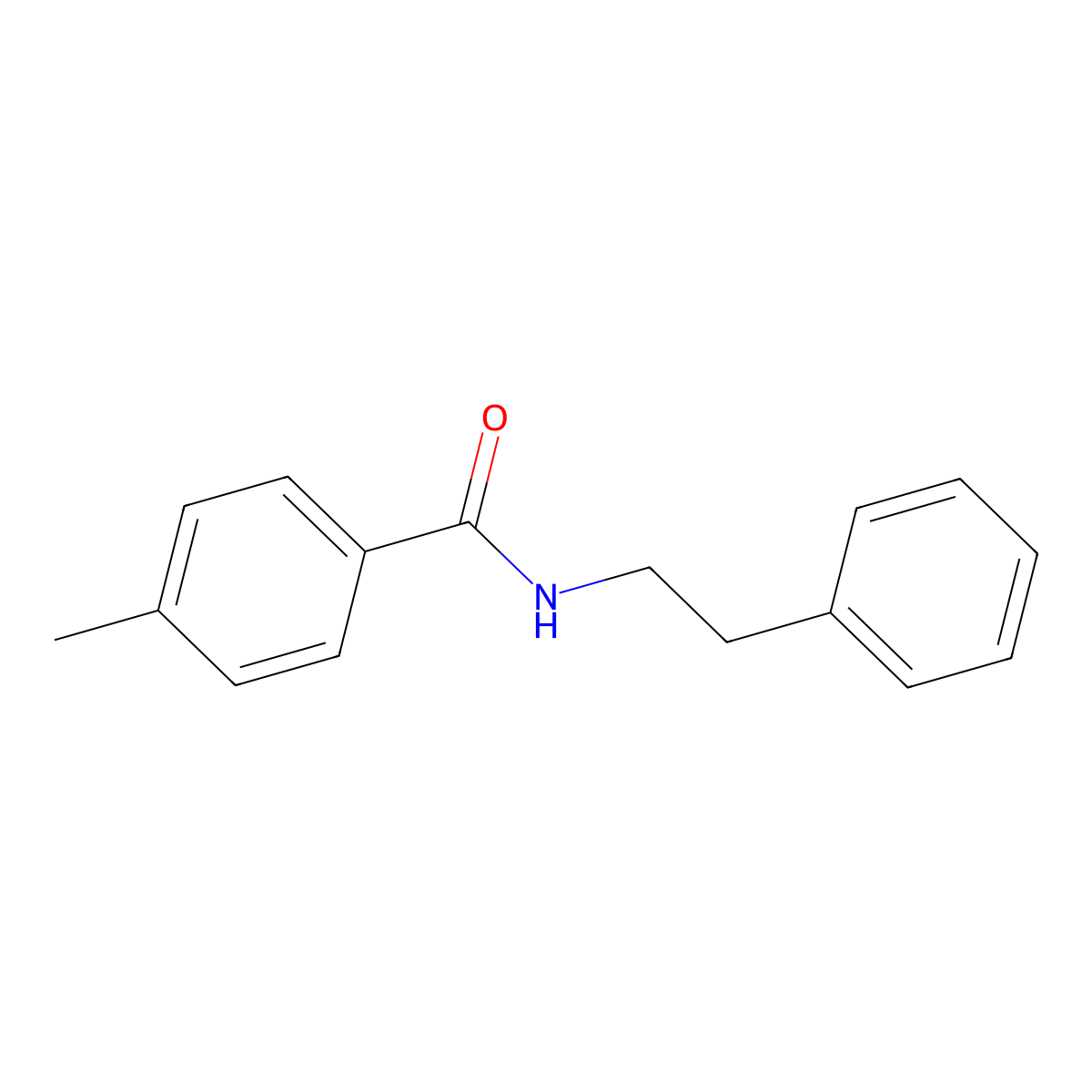 4-methyl-N-(2-phenylethyl)benzamide molecular structure, CAS 38925-77-8