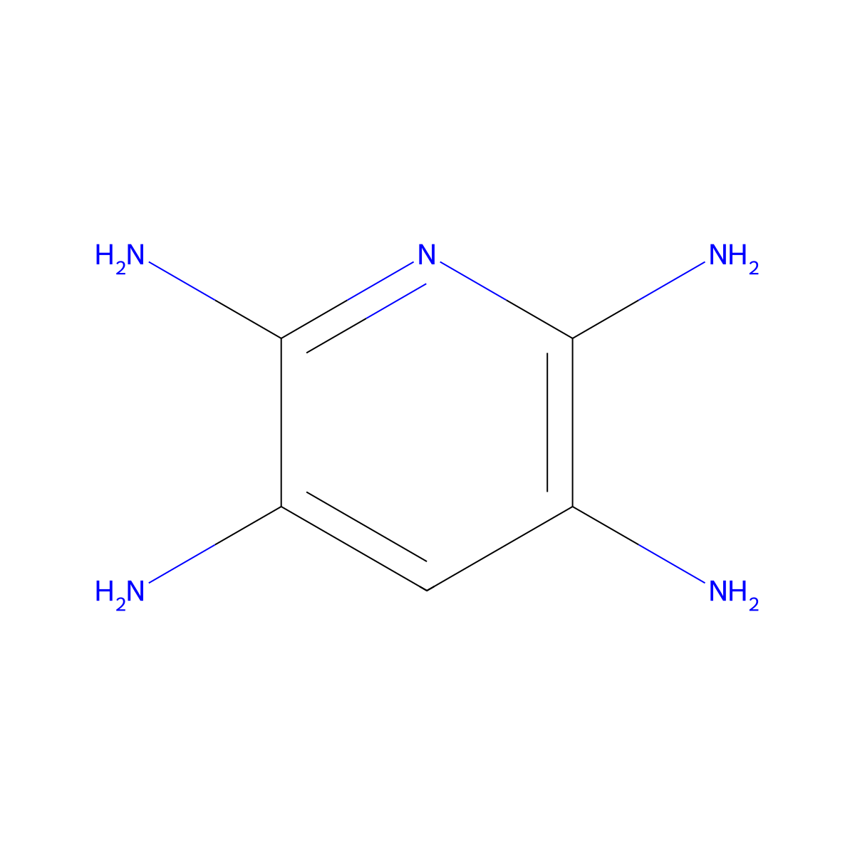 2,3,5,6-Pyridinetetramine molecular structure, CAS 38926-45-3