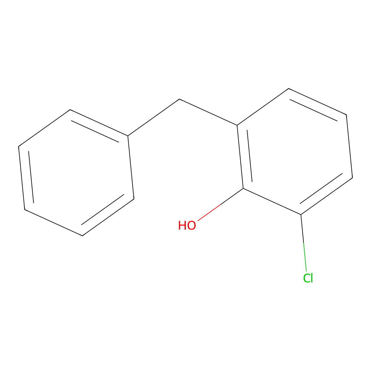 6-Benzyl-2-chlorophenol molecular structure, CAS 38932-56-8
