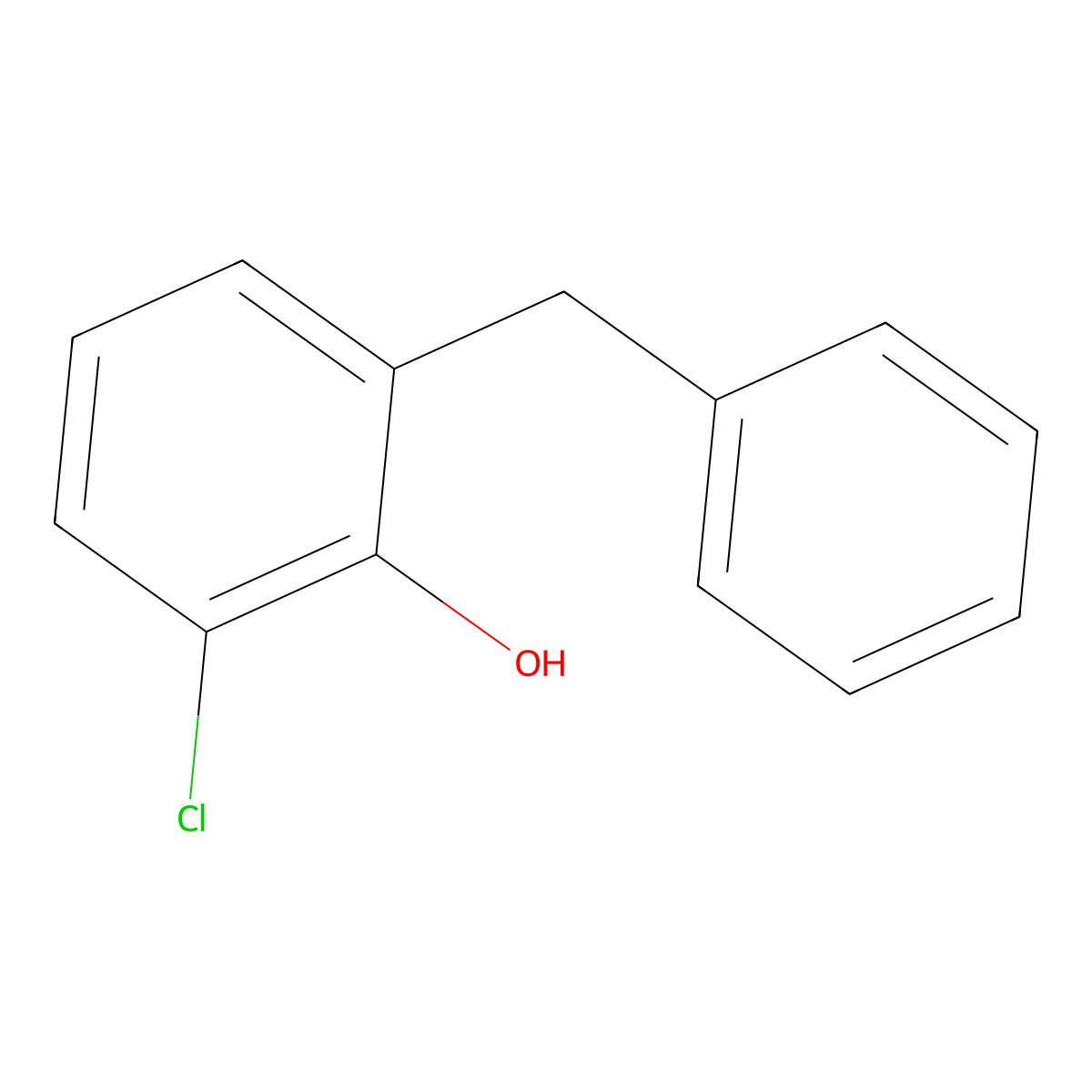 6-Benzyl-2-chlorophenol molecular structure, CAS 38932-56-8
