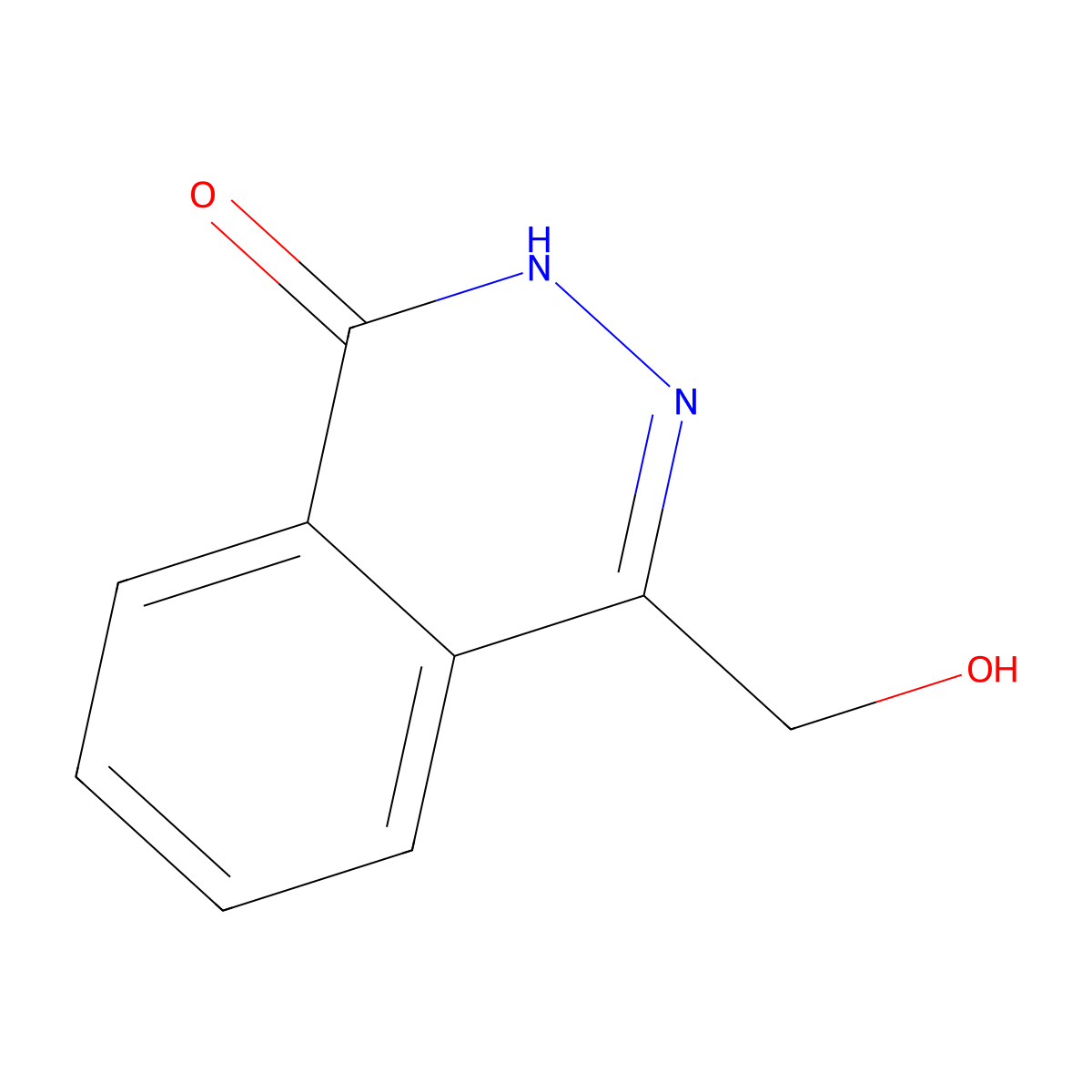 4-(Hydroxymethyl)phthalazin-1(2H)-one molecular structure, CAS 38933-79-8