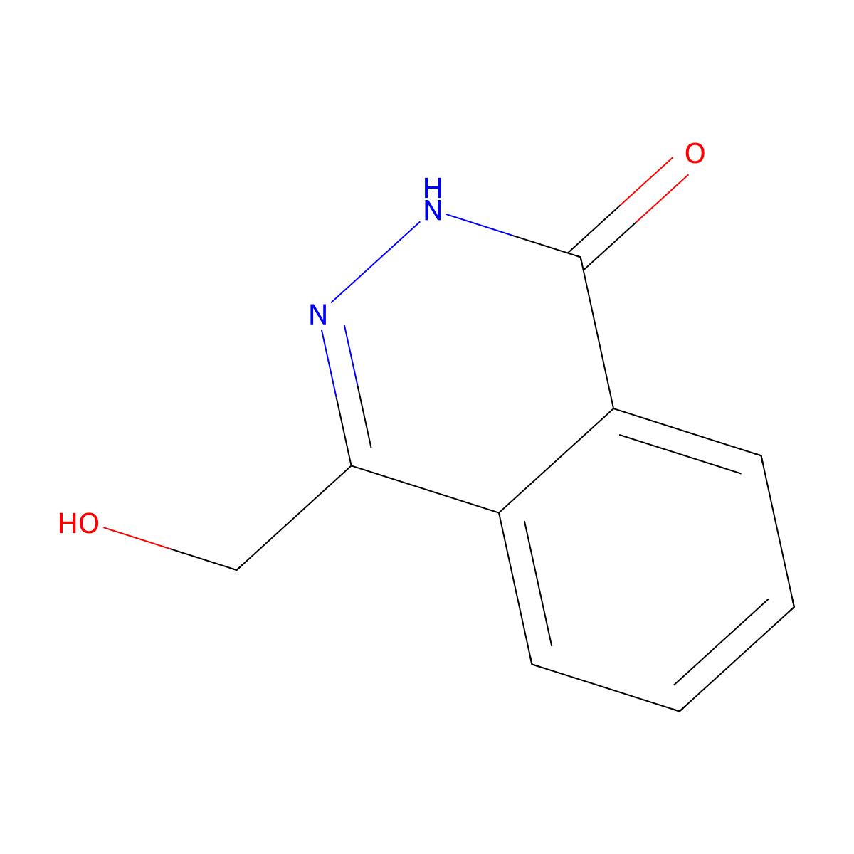 4-(Hydroxymethyl)phthalazin-1(2H)-one molecular structure, CAS 38933-79-8