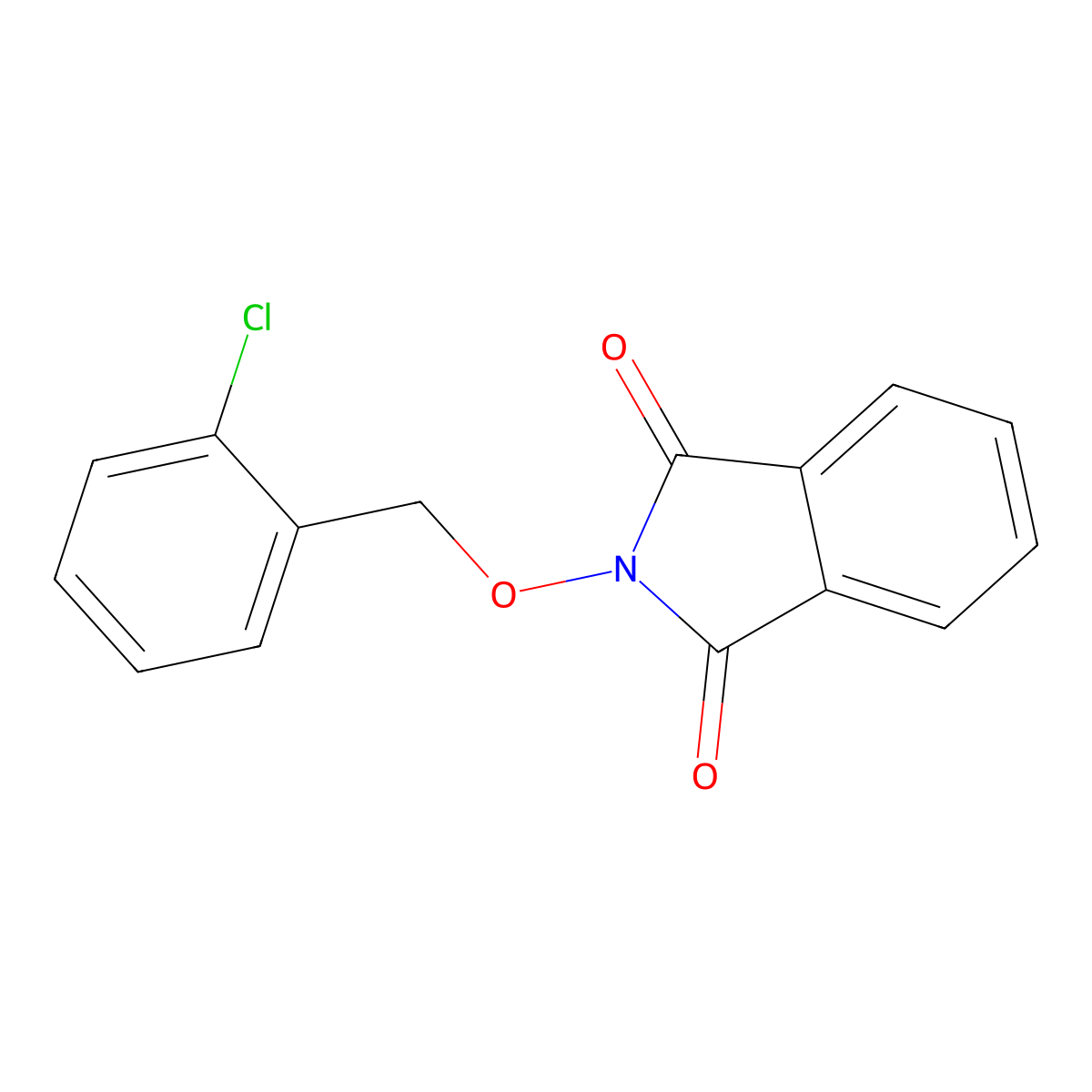 2-[(2-chlorobenzyl)oxy]-1H-isoindole-1,3(2H)-dione molecular structure, CAS 38936-63-9