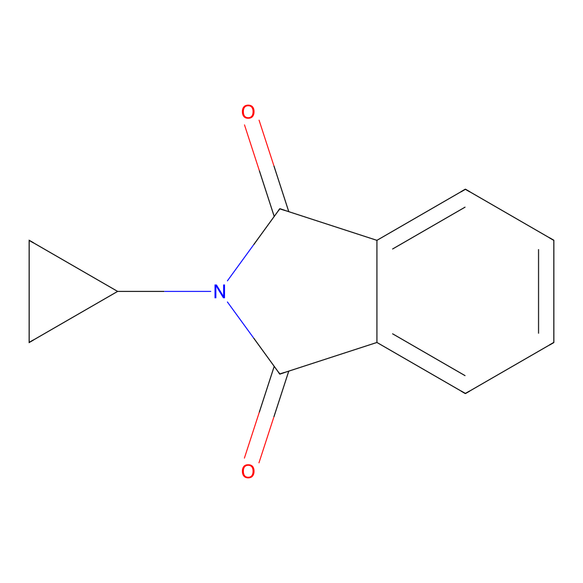 2-Cyclopropylisoindoline-1,3-dione molecular structure, CAS 38939-62-7