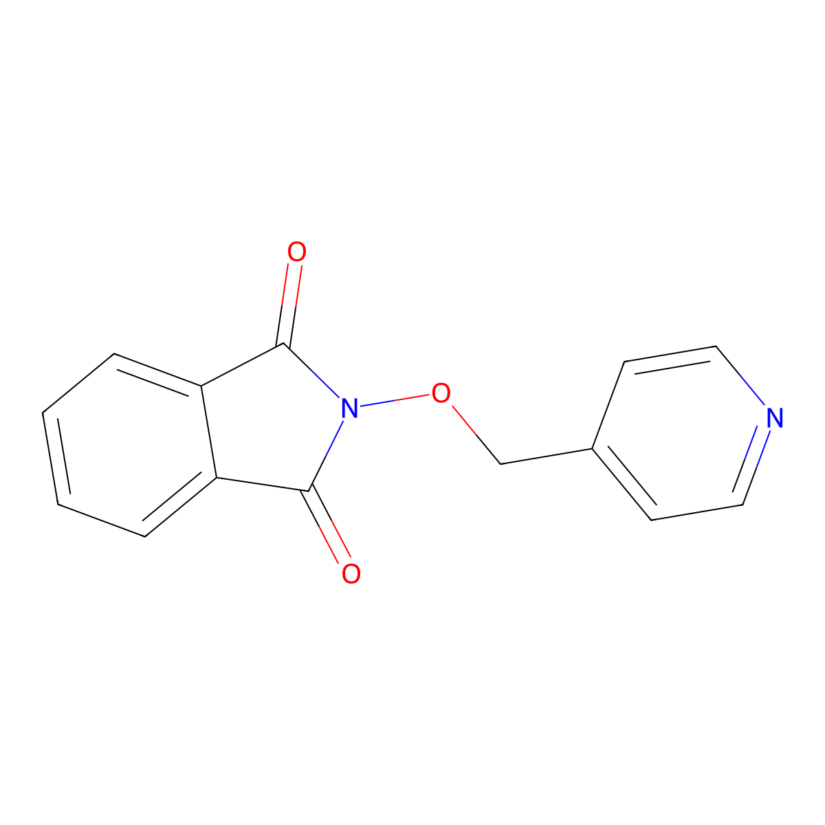 2-[(Pyridin-4-yl)methoxy]-1H-isoindole-1,3(2H)-dione molecular structure, CAS 38939-64-9