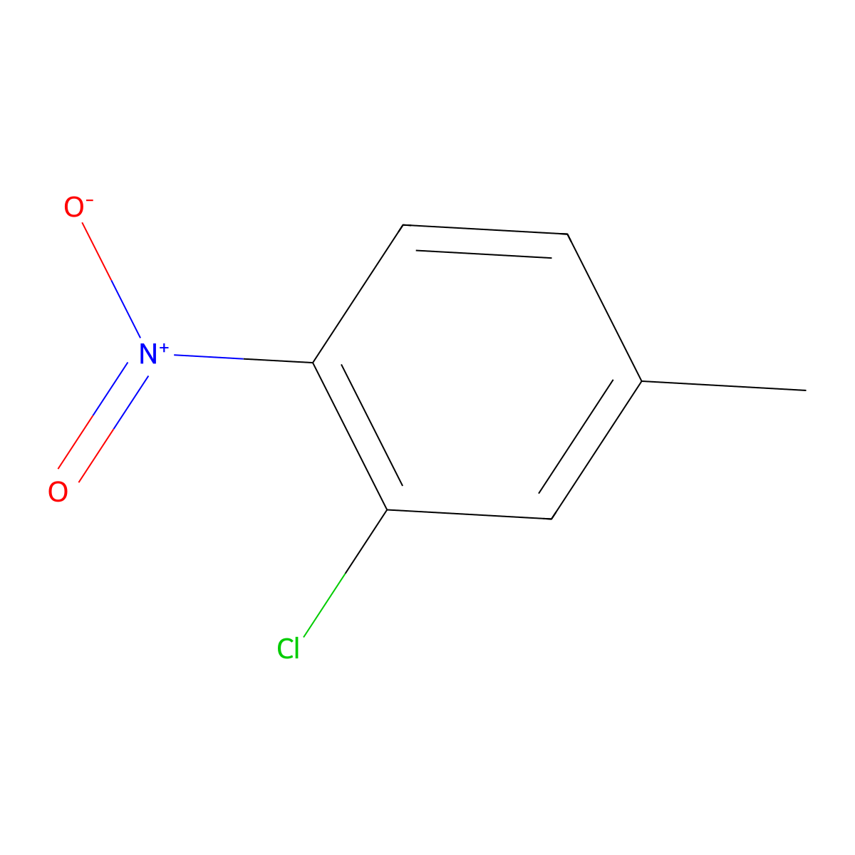 3-Chloro-4-nitrotoluene molecular structure, CAS 38939-88-7