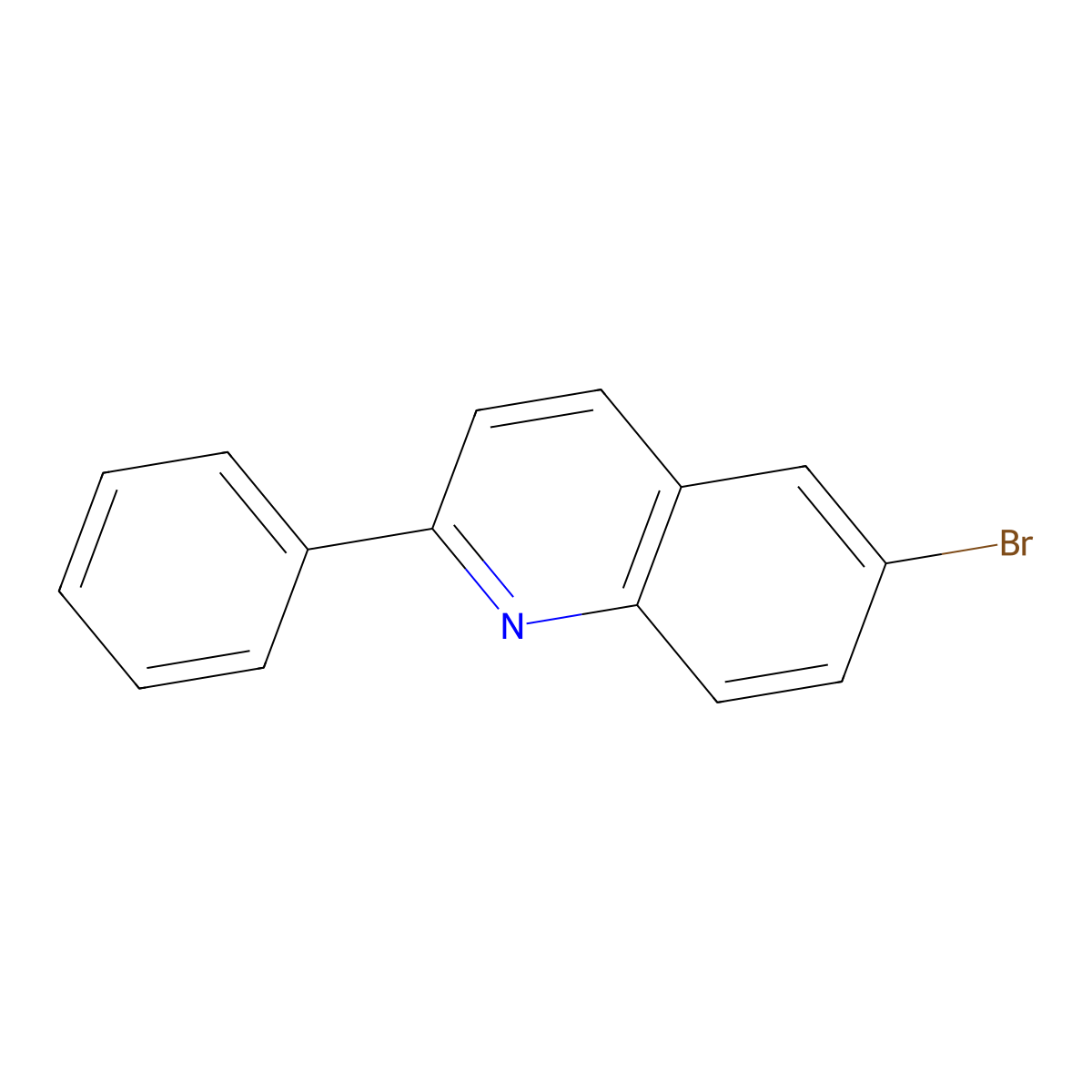 6-Bromo-2-phenylquinoline molecular structure, CAS 3894-25-5