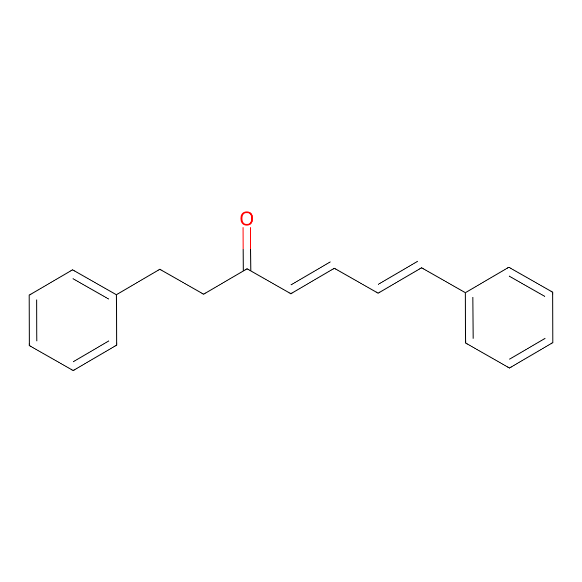 1,7-Diphenyl-4,6-heptadien-3-one molecular structure, CAS 38940-11-3