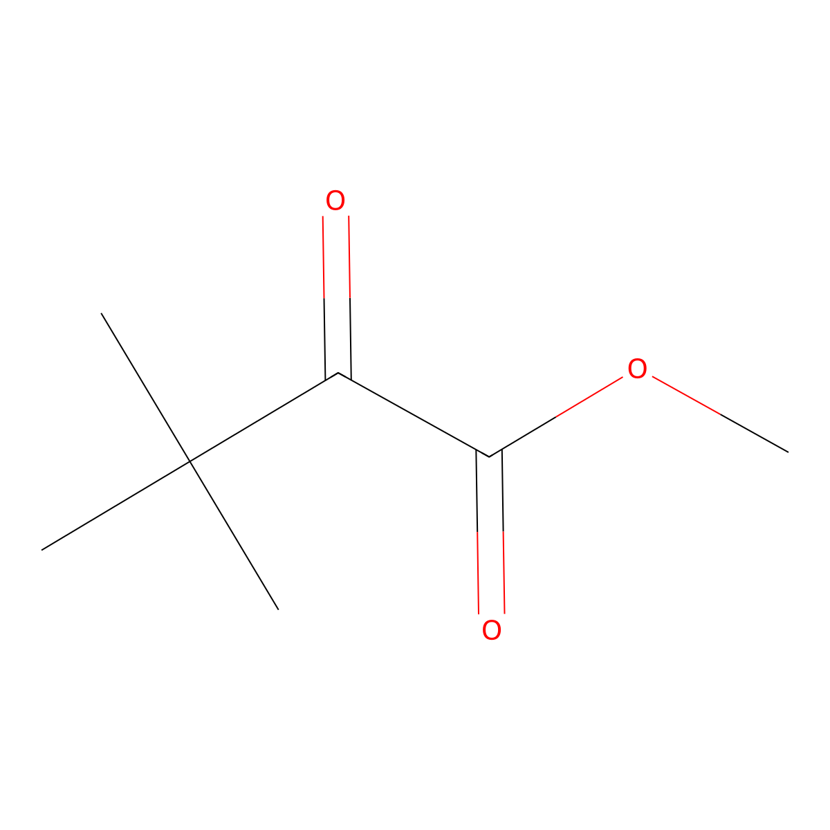 Methyl 3,3-dimethyl-2-oxobutyrate molecular structure, CAS 38941-46-7
