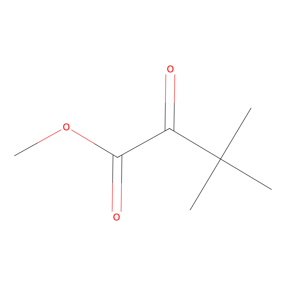 Methyl 3,3-dimethyl-2-oxobutyrate molecular structure, CAS 38941-46-7