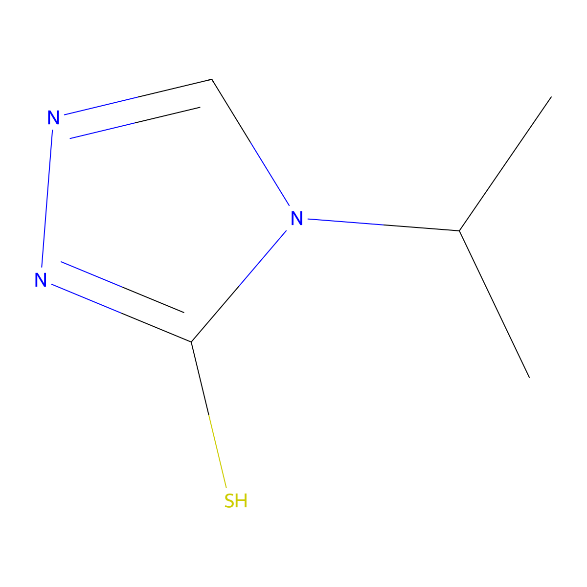4-(propan-2-yl)-4H-1,2,4-triazole-3-thiol molecular structure, CAS 38942-52-8