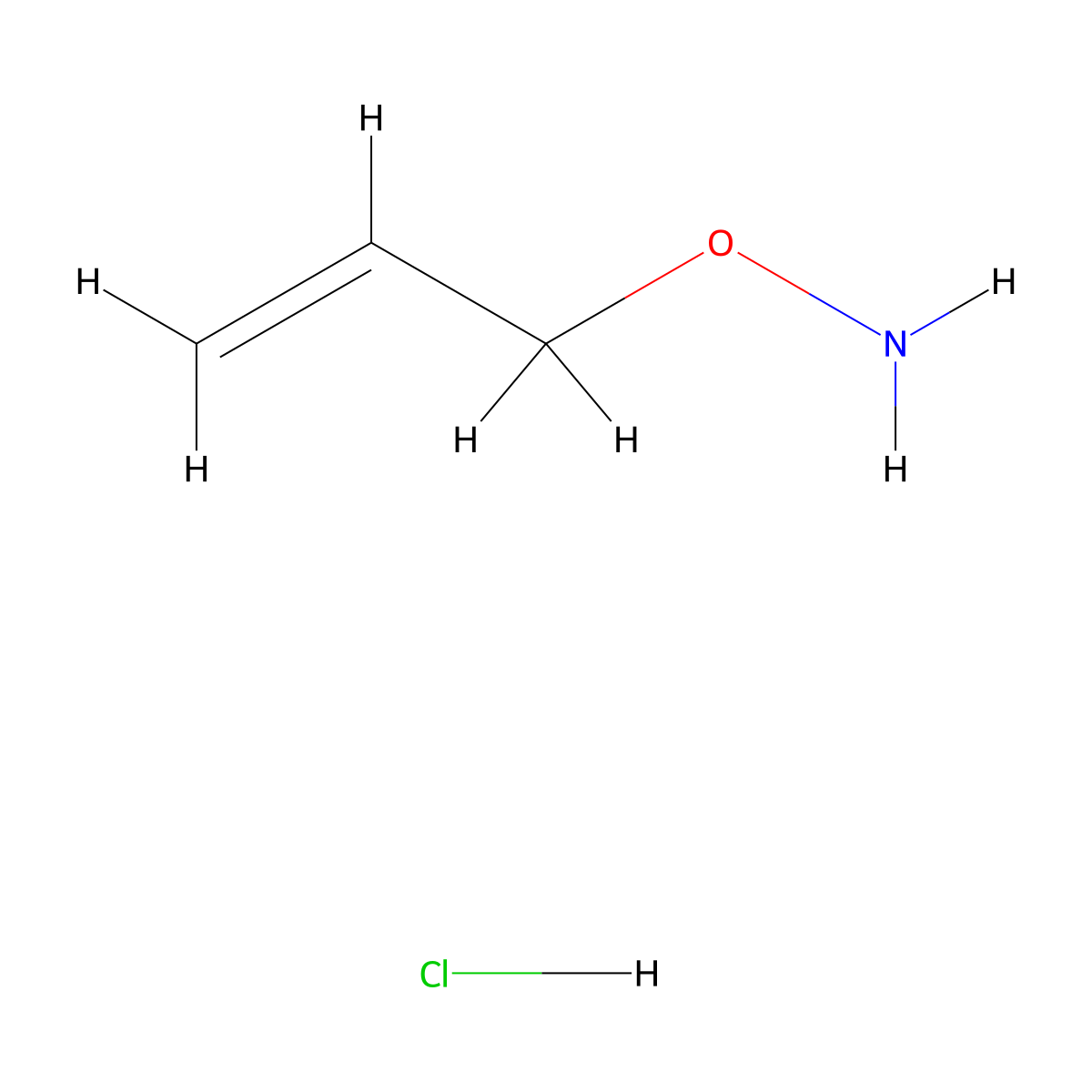 O-Allylhydroxylamine hydrochloride molecular structure, CAS 38945-21-0
