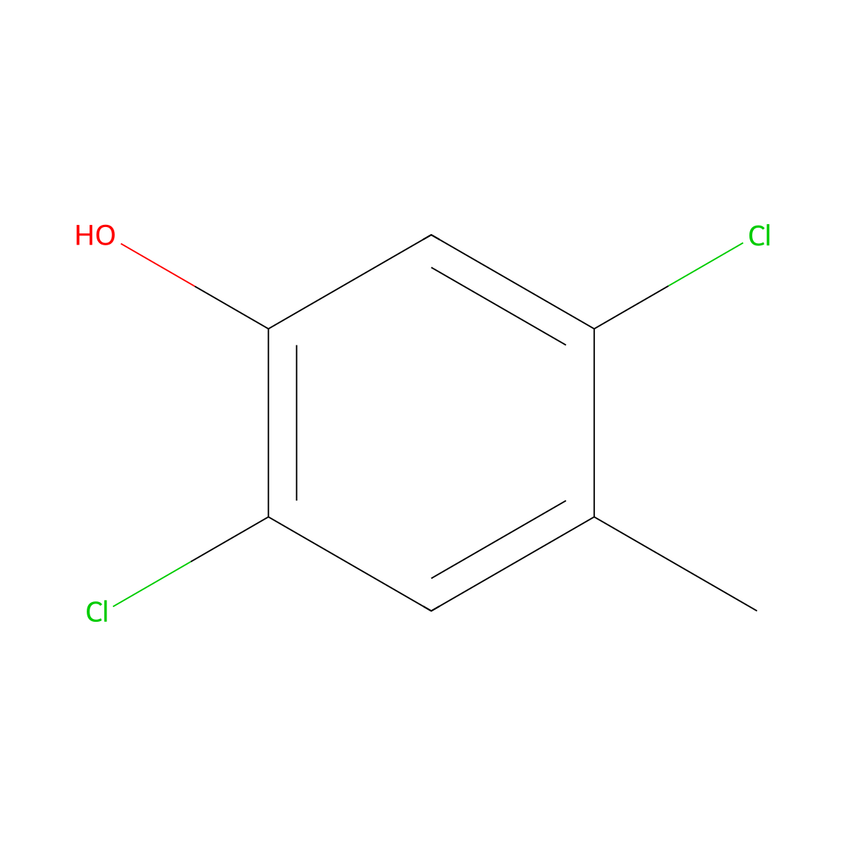 2,5-Dichloro-4-methylphenol molecular structure, CAS 38946-60-0