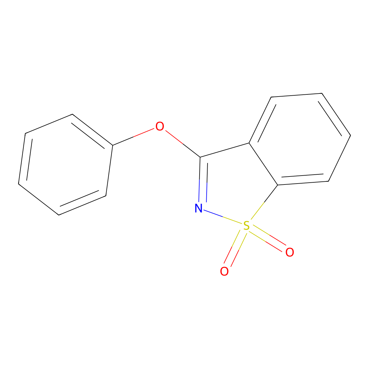 3-Phenoxy-1,2-benzothiazole 1,1-dioxide molecular structure, CAS 38949-26-7