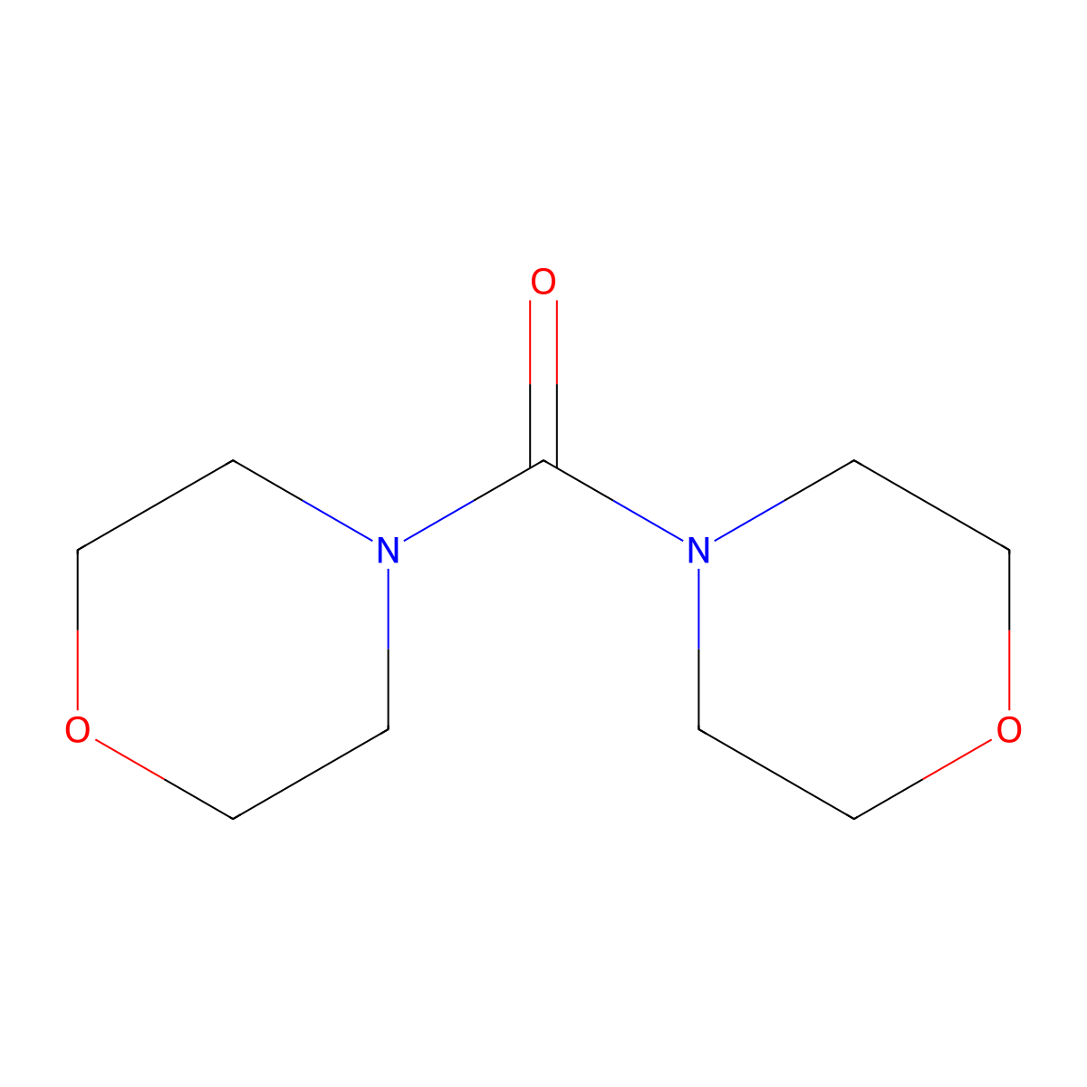 4,4'-Carbonylbis(morpholine) molecular structure, CAS 38952-62-4
