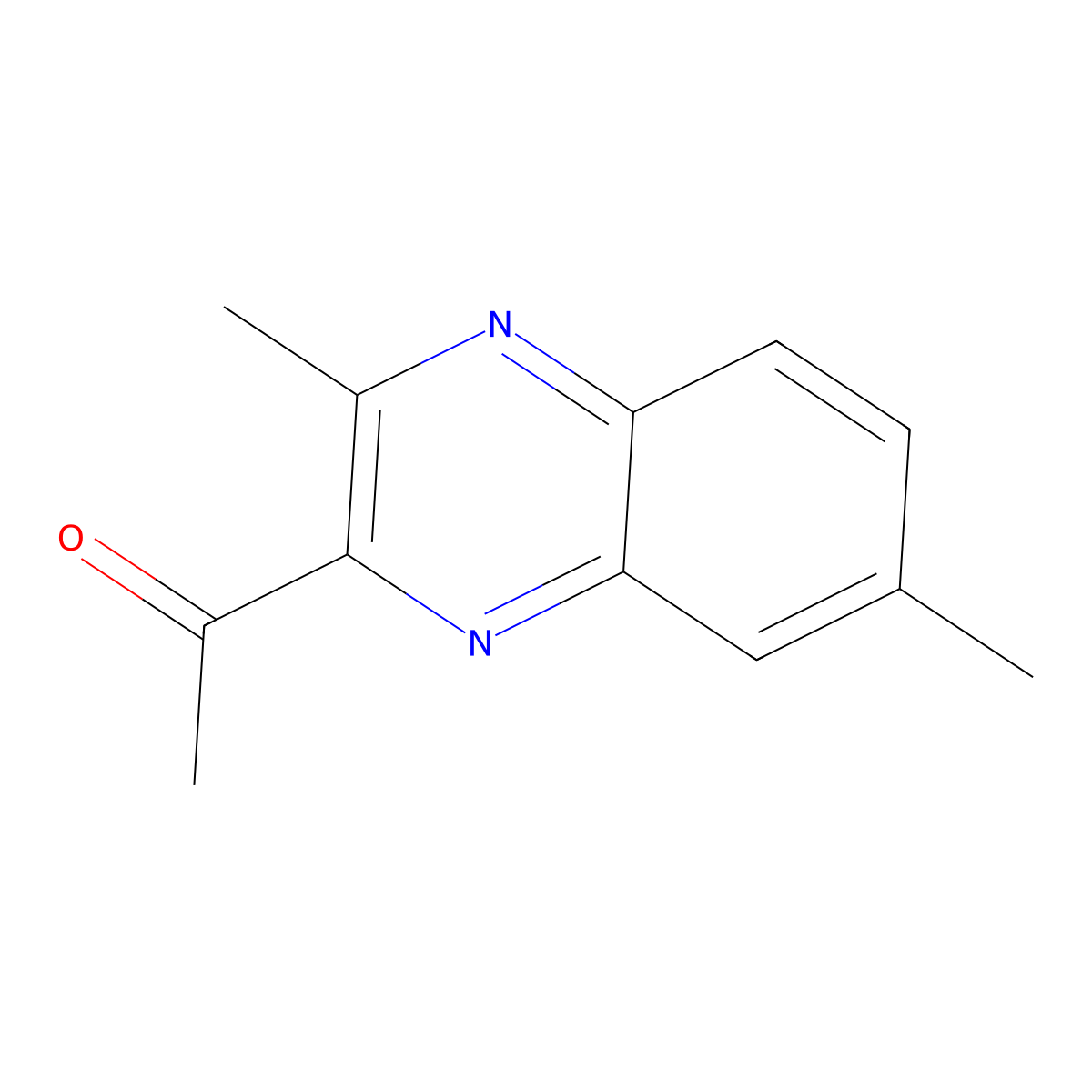 1-(3,7-Dimethylquinoxalin-2-yl)ethanone molecular structure, CAS 38953-60-5