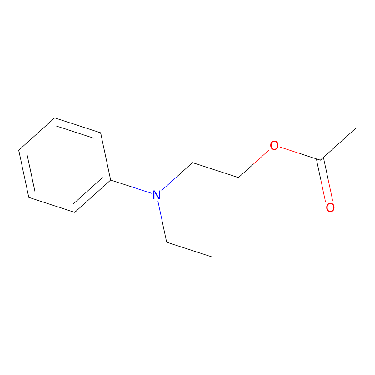 Ethanol, 2-(ethylphenylamino)-, 1-acetate molecular structure, CAS 38954-40-4
