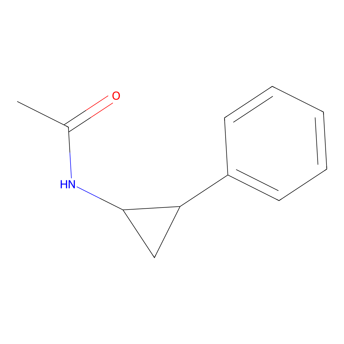 N-acetyl-tranylcypromine molecular structure, CAS 38954-41-5
