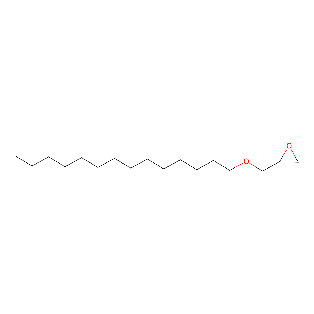 Oxirane, 2-((tetradecyloxy)methyl)- molecular structure, CAS 38954-75-5