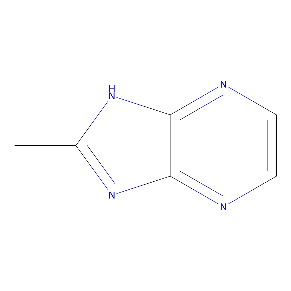 2-Methyl-1h-imidazo[4,5-b]pyrazine molecular structure, CAS 38956-46-6