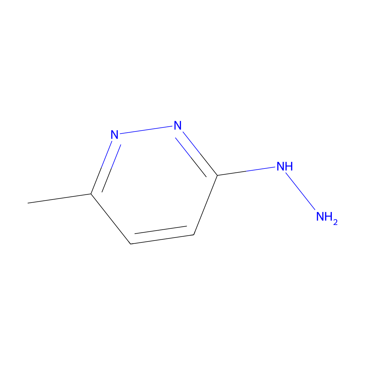 3-Hydrazinyl-6-methylpyridazine molecular structure, CAS 38956-79-5