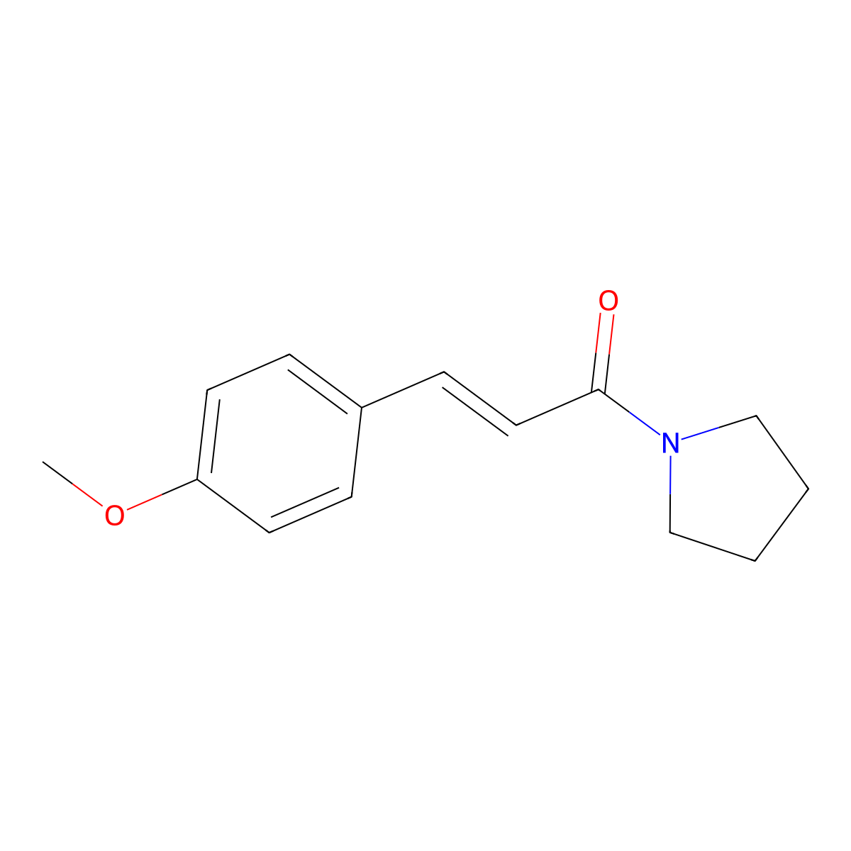 Piperlotine A molecular structure, CAS 389572-70-7