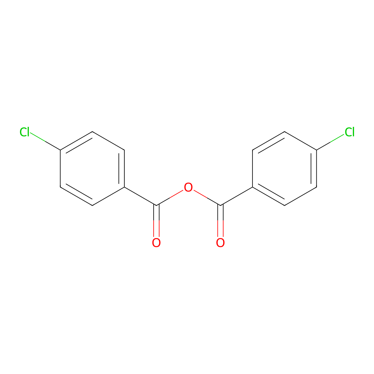 Bis(4-chlorobenzoic) anhydride molecular structure, CAS 389577-12-2