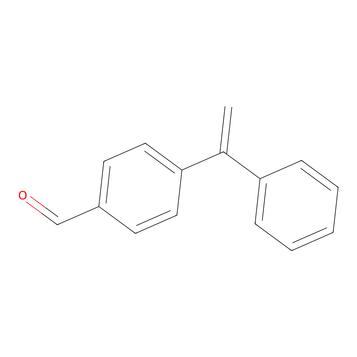 Benzaldehyde, 4-(1-phenylethenyl)- molecular structure, CAS 389582-37-0