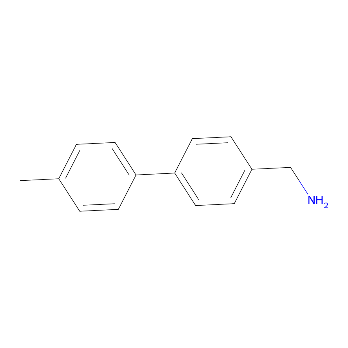 (4'-Methyl-[1,1'-biphenyl]-4-yl)methanamine molecular structure, CAS 389602-70-4