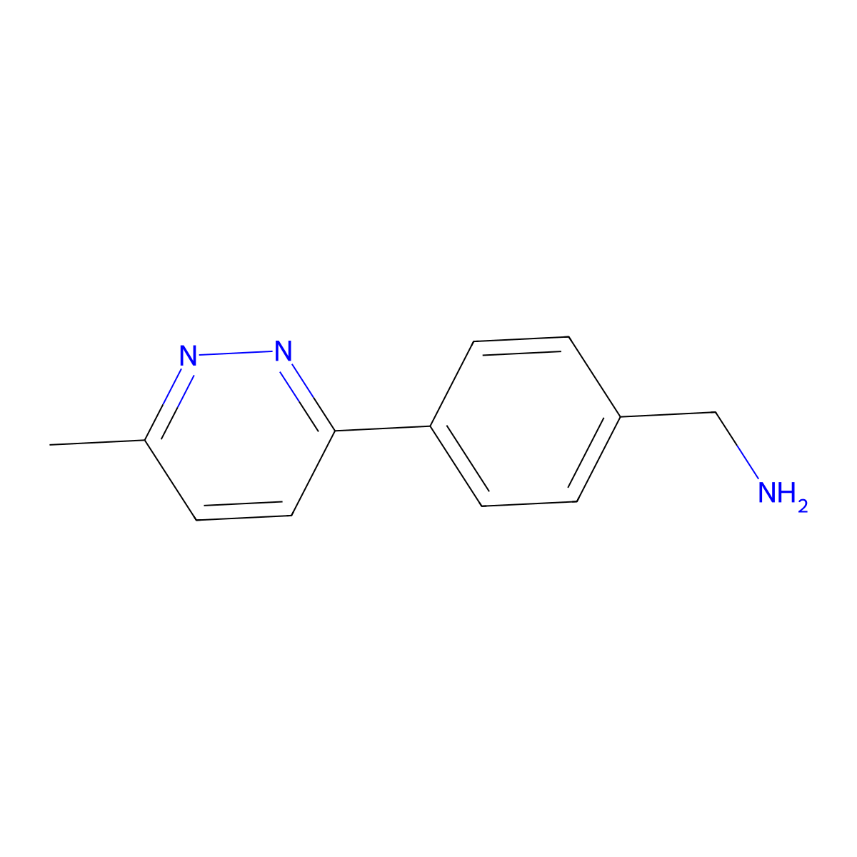 4-(6-Methylpyridazin-3-yl)benzylamine molecular structure, CAS 389602-89-5