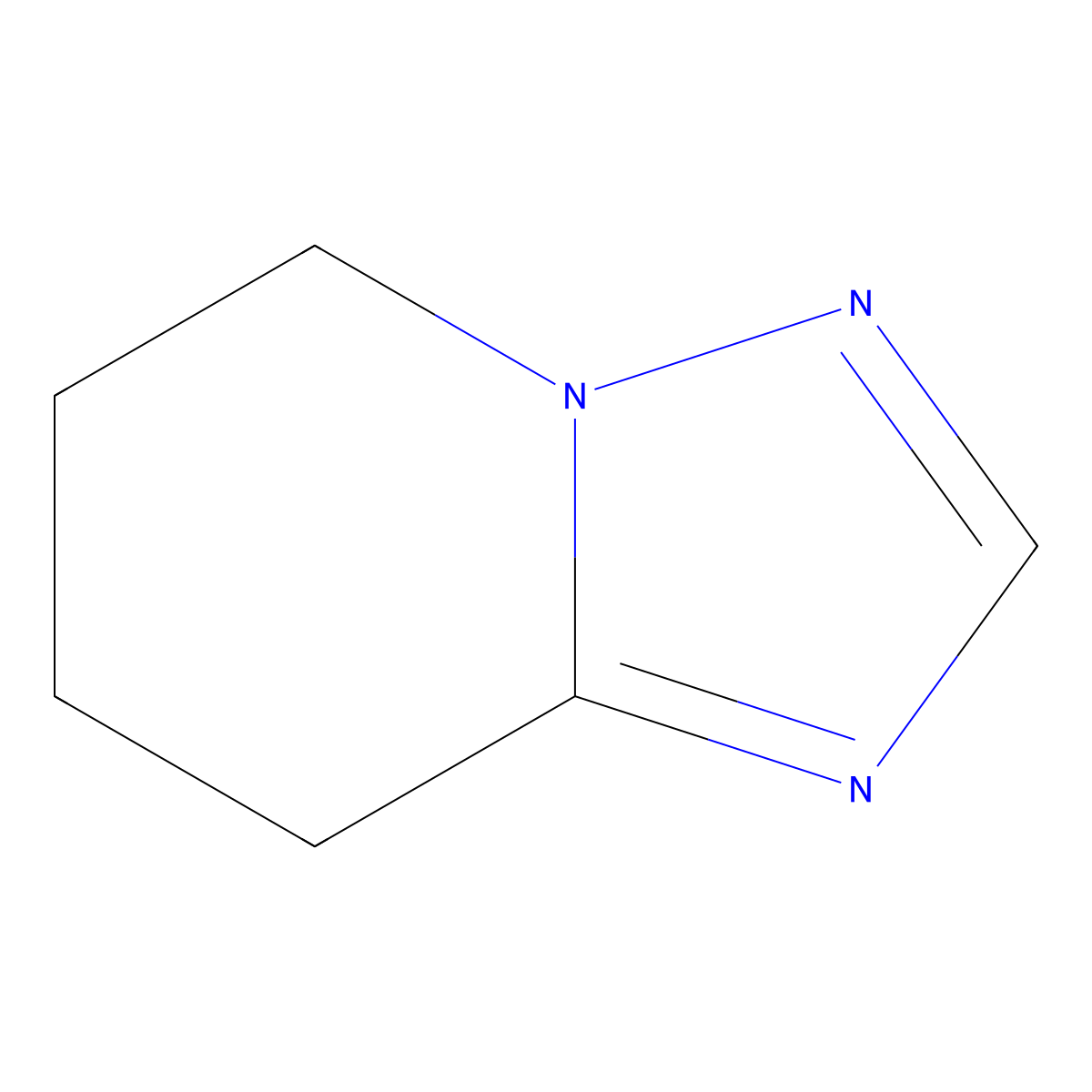 5H,6H,7H,8H-(1,2,4)triazolo(1,5-a)pyridine molecular structure, CAS 389607-01-6