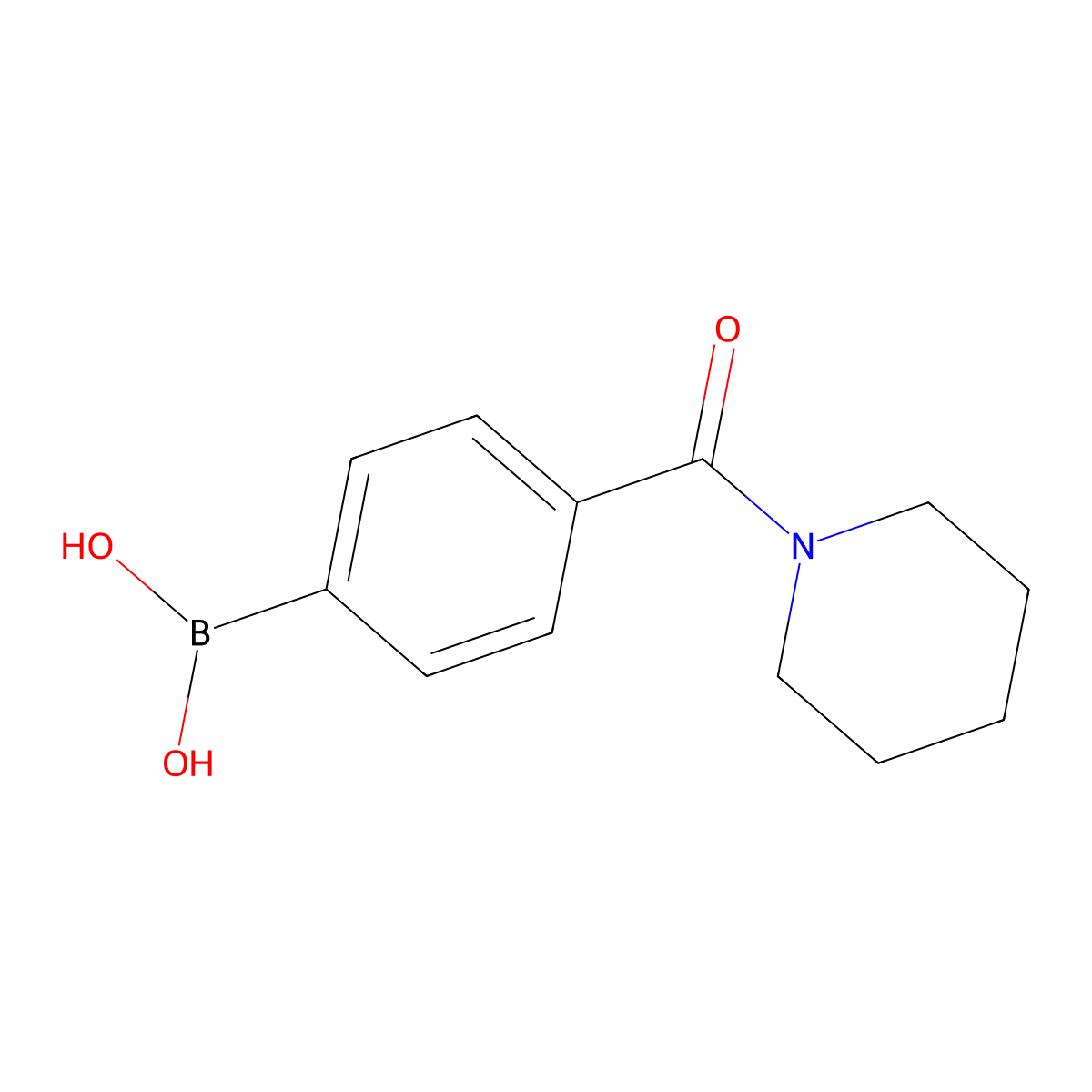 4-(Piperidine-1-carbonyl)phenylboronic acid molecular structure, CAS 389621-83-4