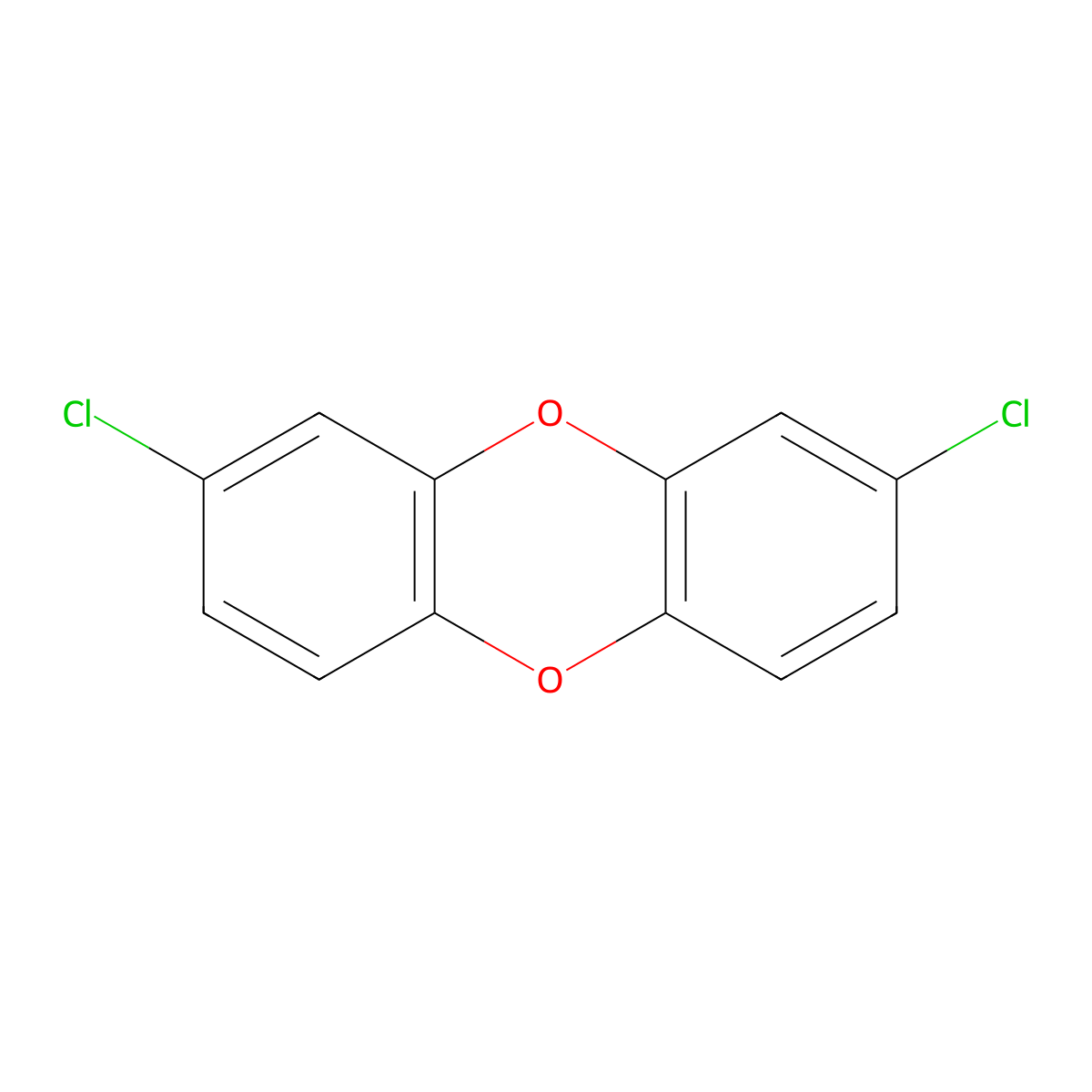 2,8-Dichlorodibenzo-p-dioxin molecular structure, CAS 38964-22-6