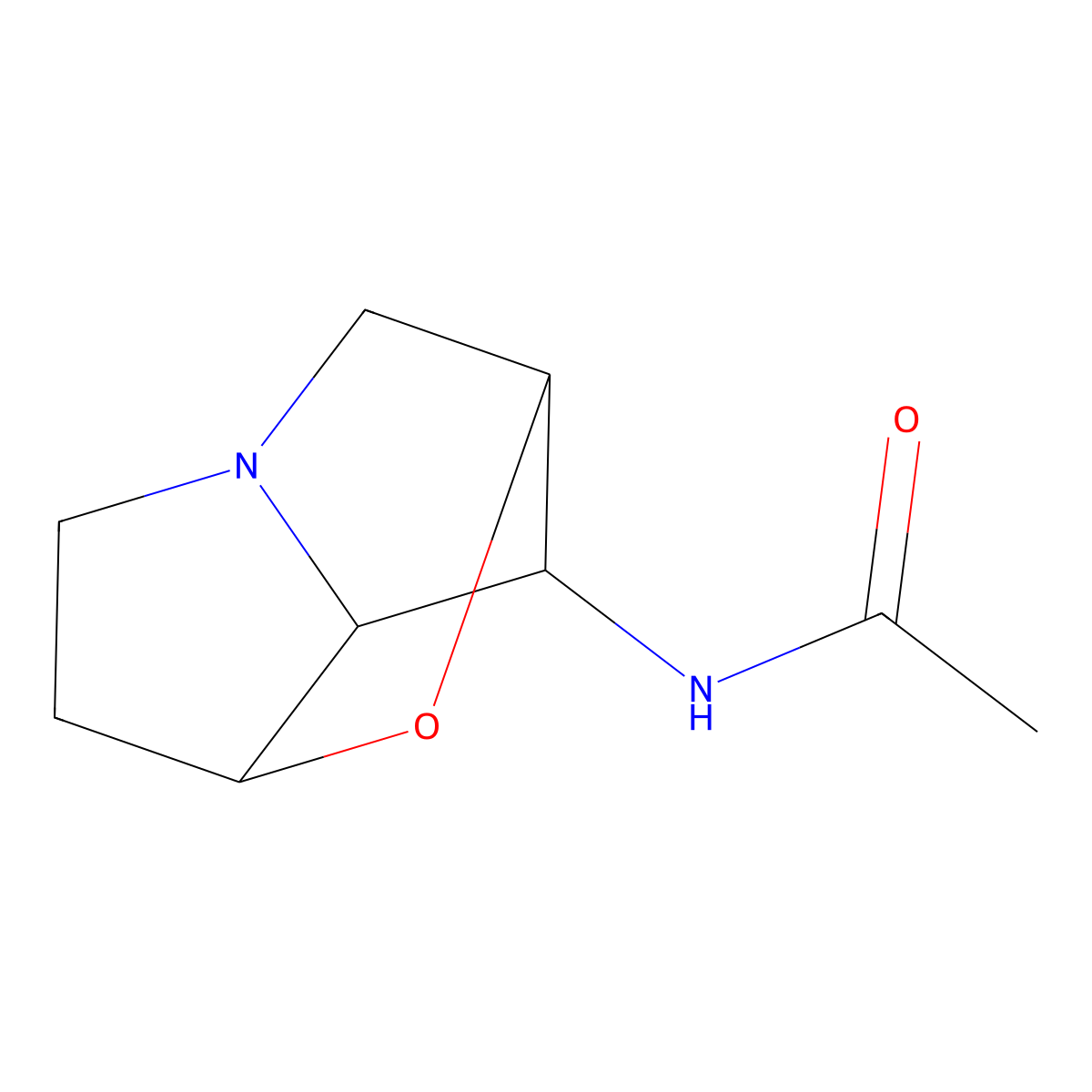 N-Acetyl-N-demethylloline molecular structure, CAS 38964-35-1