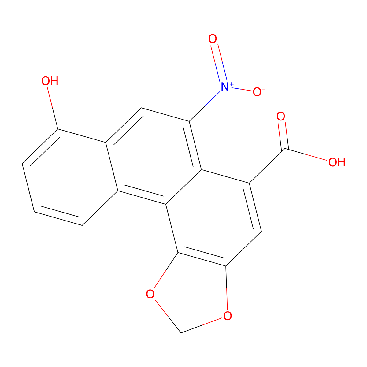 Aristolochic acid IA molecular structure, CAS 38965-71-8