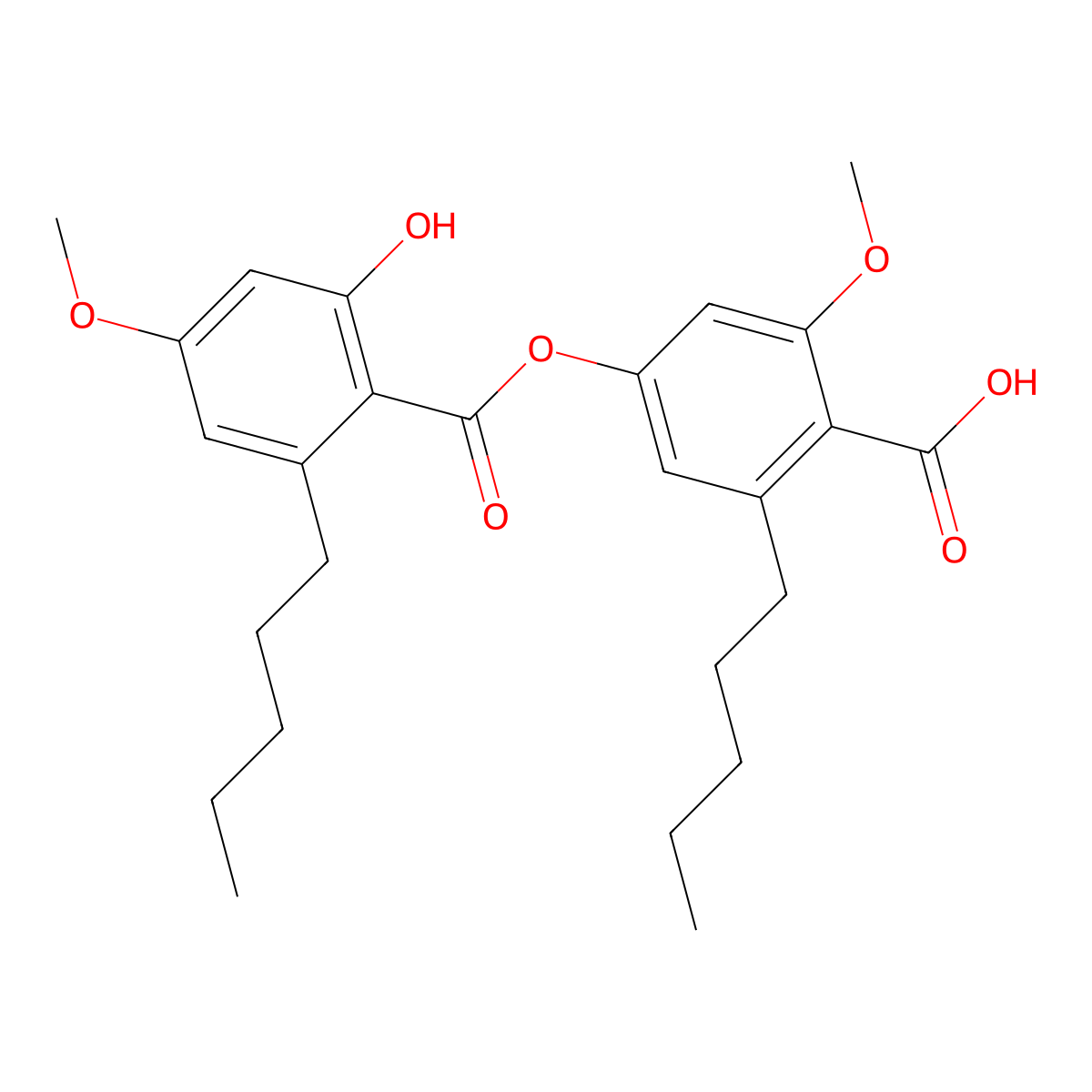 2'-O-methylperlatolic acid molecular structure, CAS 38968-07-9
