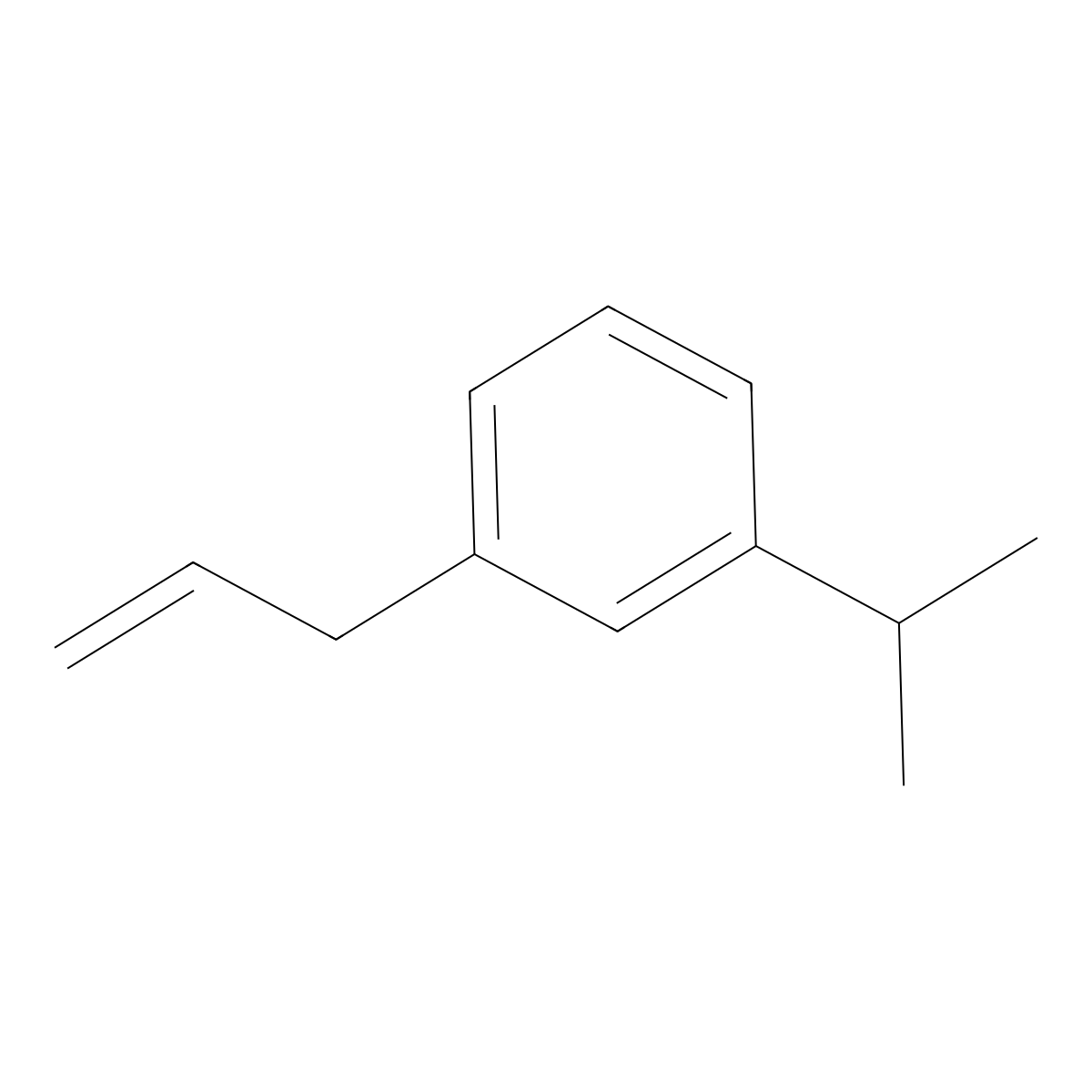 1-(Prop-2-en-1-yl)-3-(propan-2-yl)benzene molecular structure, CAS 3897-63-0